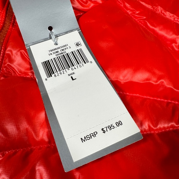 Ralph Lauren Purple Label Vest Orange L 100% Polyester Brand New With Tags - Picture 7 of 10